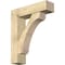 Ekena Millwork Legacy Block Rough Sawn Bracket w/ Offset Brace, Douglas Fir, 8"W x 30"D x 36"H BKT0806X30X36LEC05RDF - alternate 1